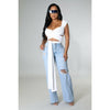 I'm A Lady Wide Leg Jeans - De La Moda NYC