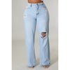 I'm A Lady Wide Leg Jeans - De La Moda NYC