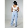 I'm A Lady Wide Leg Jeans - De La Moda NYC
